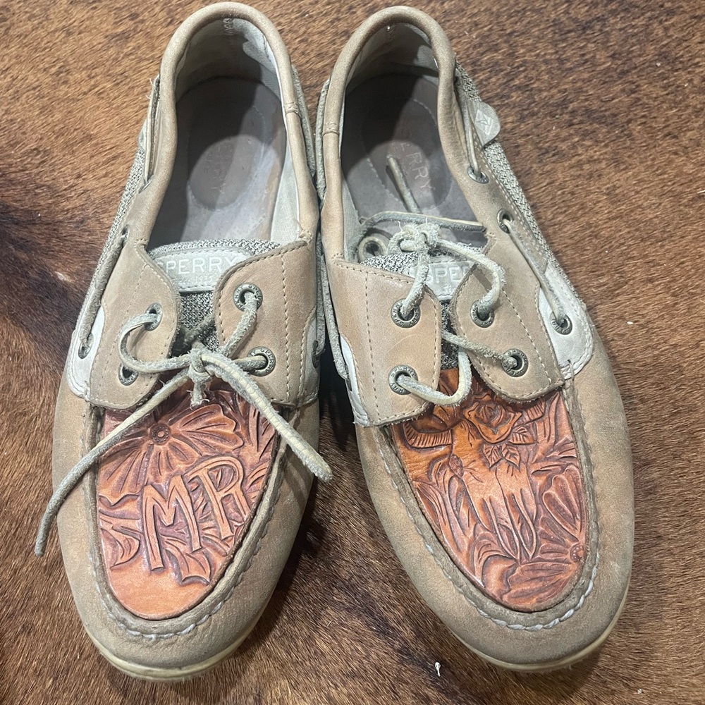 Sperry Two-Tone Leather Boat Shoes